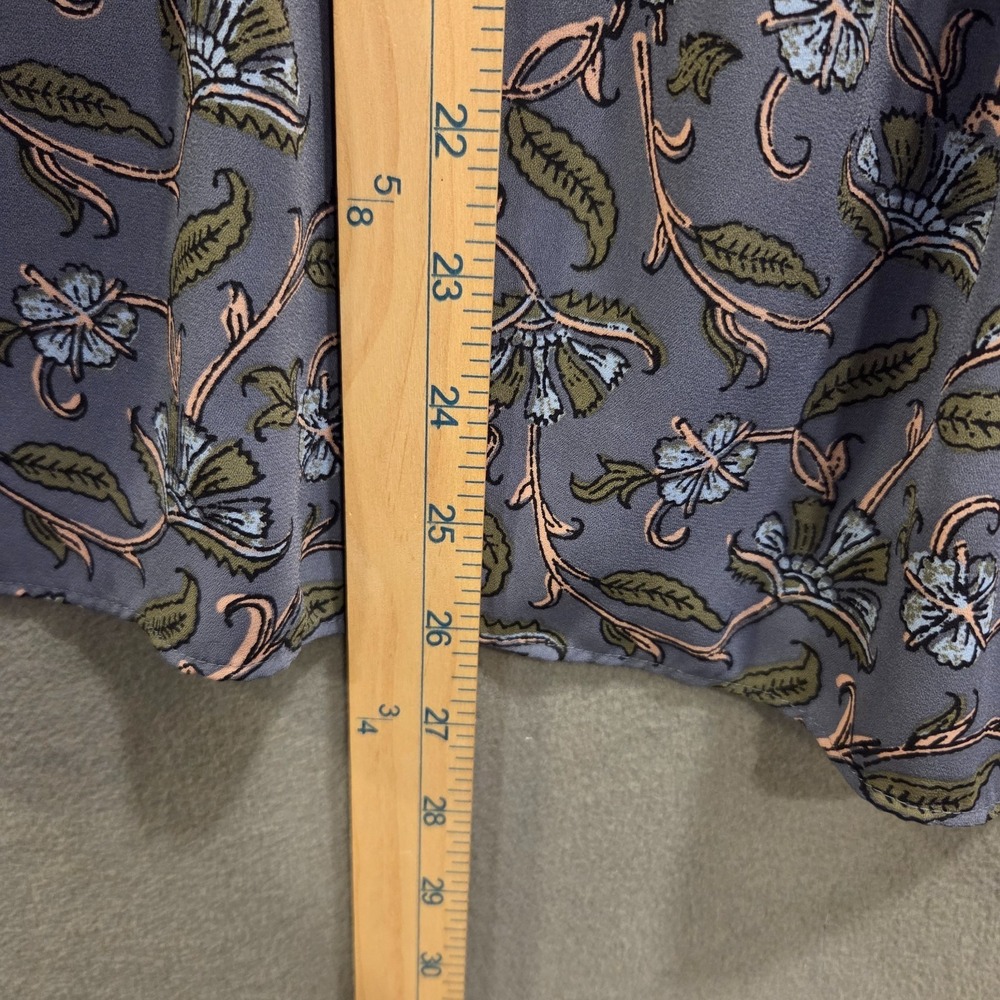 Loft Sleeveless Tiered Blouse Women's Size Small Boho Flowy Floral Casual - Picture 11 of 11
